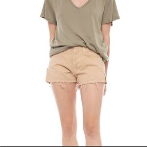 Sandrine Rose x Free People Beige Zipper Pants Size 27